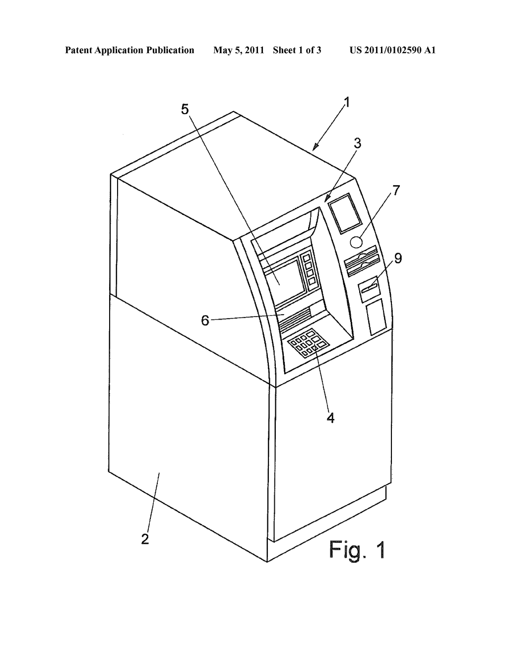 SELF-SERVICE DEVICE COMPRISING A SURVEILLANCE UNIT - diagram, schematic, and image 02