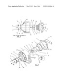 Acoustic backup alarm for providing acoustic and dual technology (acoustical and optical) operation diagram and image