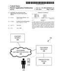 METHODS AND APPARATUS FOR PRESENTING CONTENT SELECTION MENUS diagram and image