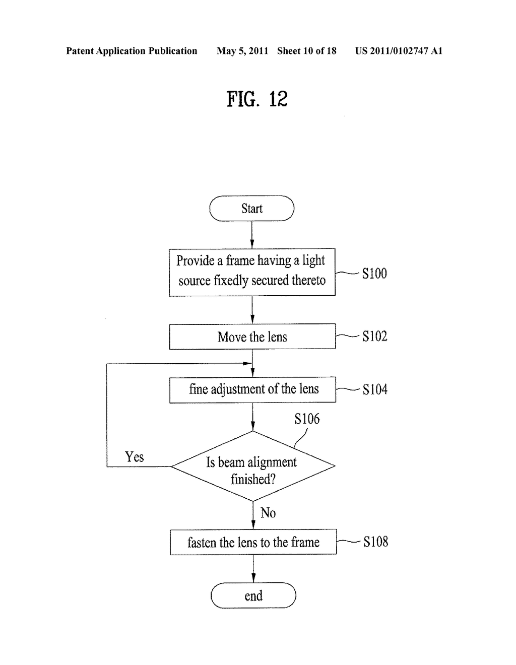 LASER SCANNING DISPLAY AND BEAM ALIGNMENT METHOD THEREOF - diagram, schematic, and image 11