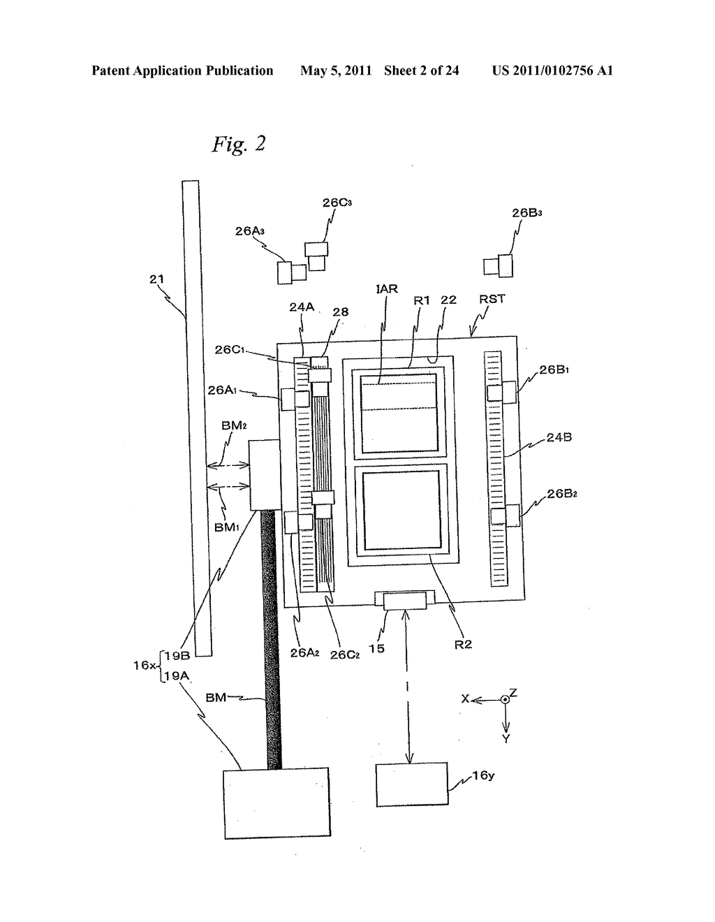 MOVABLE BODY DRIVE METHOD, MOVABLE BODY DRIVE SYSTEM, PATTERN FORMATION METHOD, PATTERN FORMING APPARATUS, EXPOSURE METHOD, EXPOSURE APPARATUS, AND DEVICE MANUFACTURING METHOD - diagram, schematic, and image 03