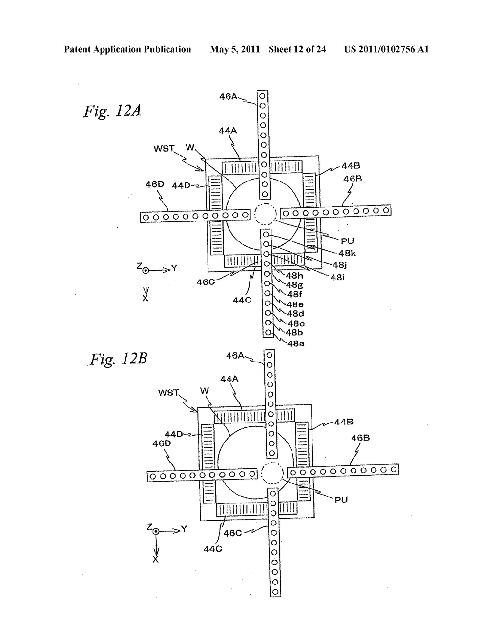 MOVABLE BODY DRIVE METHOD, MOVABLE BODY DRIVE SYSTEM, PATTERN FORMATION METHOD, PATTERN FORMING APPARATUS, EXPOSURE METHOD, EXPOSURE APPARATUS, AND DEVICE MANUFACTURING METHOD - diagram, schematic, and image 13