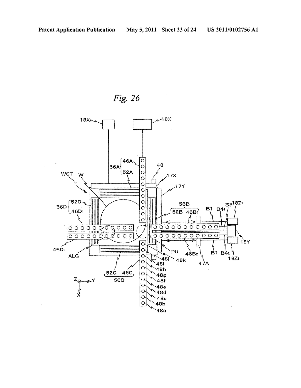 MOVABLE BODY DRIVE METHOD, MOVABLE BODY DRIVE SYSTEM, PATTERN FORMATION METHOD, PATTERN FORMING APPARATUS, EXPOSURE METHOD, EXPOSURE APPARATUS, AND DEVICE MANUFACTURING METHOD - diagram, schematic, and image 24