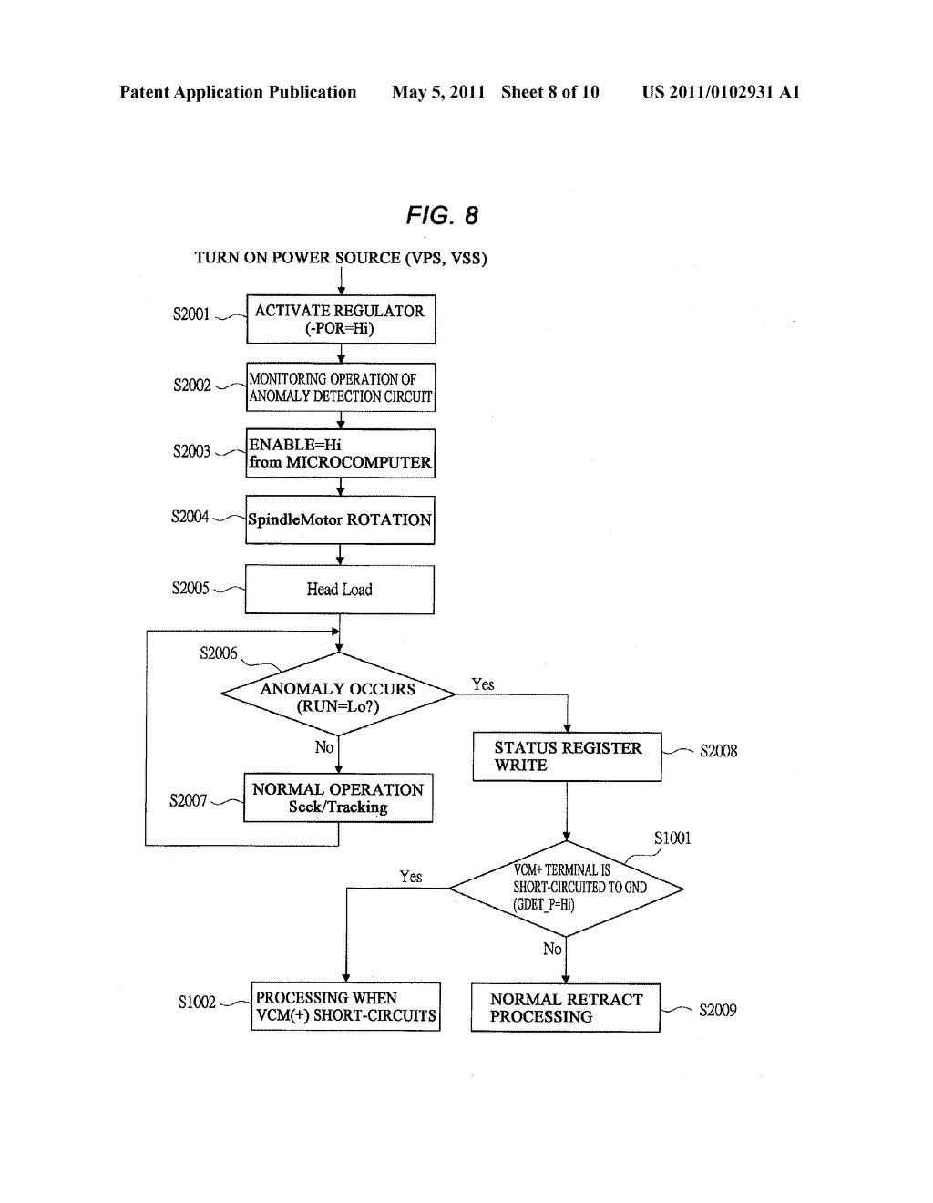 HARD DISC DEVICE CONTROL CIRCUIT AND HARD DISC DEVICE - diagram, schematic, and image 09