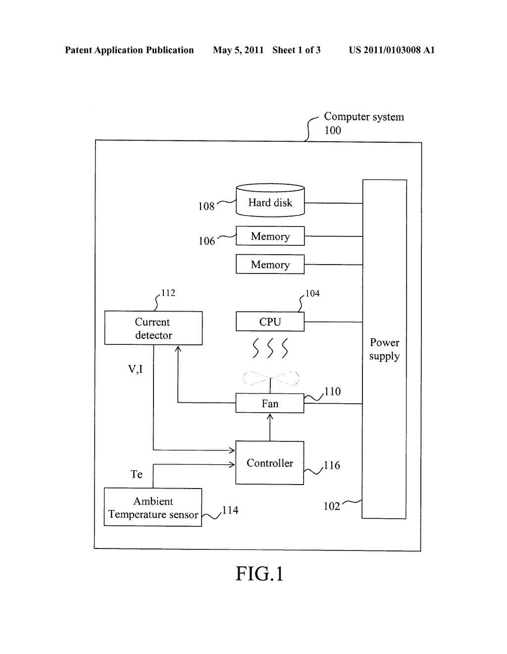 Fan Control System and Method for a Computer System Available at Different Altitudes - diagram, schematic, and image 02
