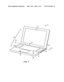 PORTABLE COMPUTER HOUSING WITH INTEGRAL DISPLAY diagram and image