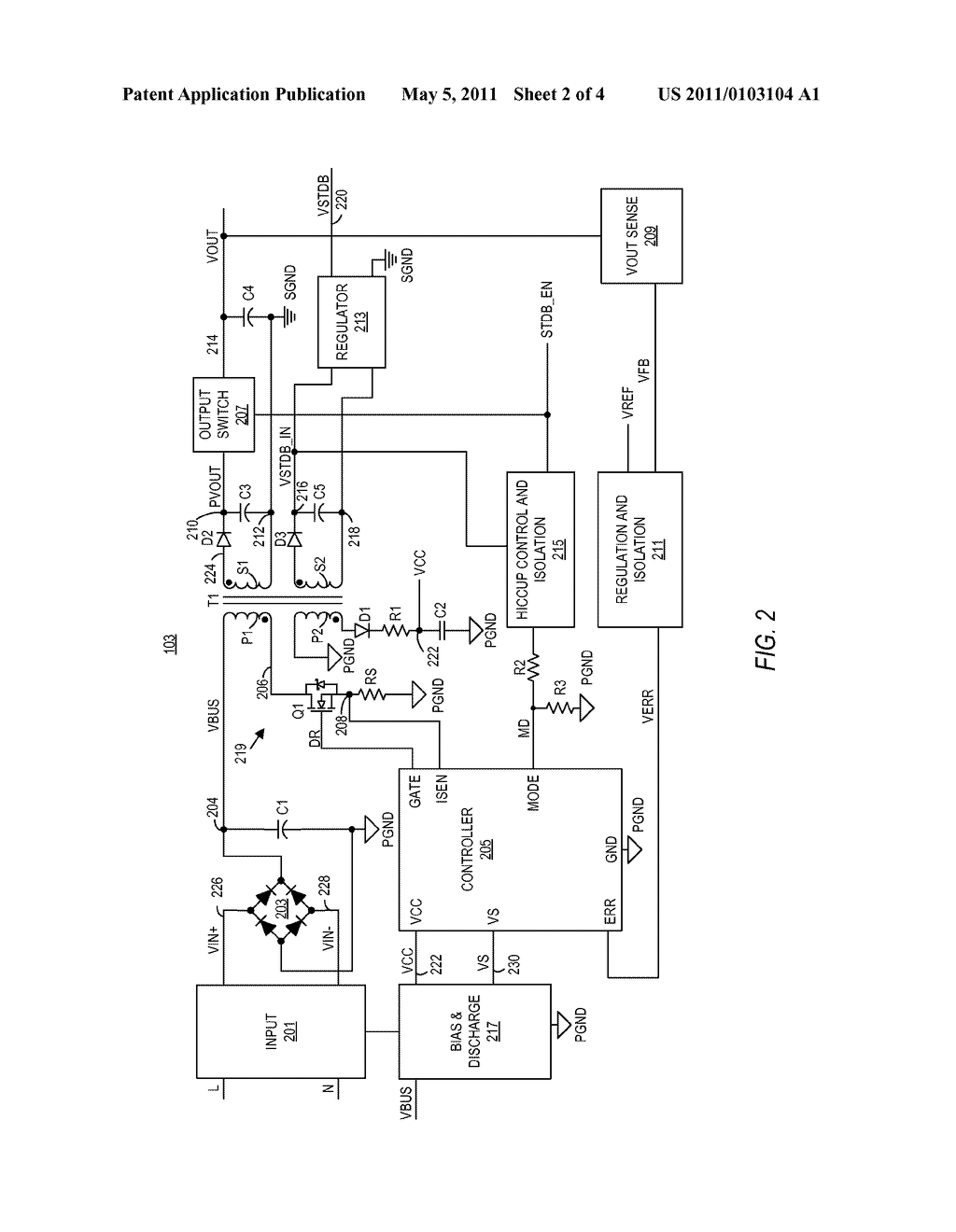 BIAS AND DISCHARGE SYSTEM FOR LOW POWER LOSS START UP AND INPUT CAPACITANCE DISCHARGE - diagram, schematic, and image 03