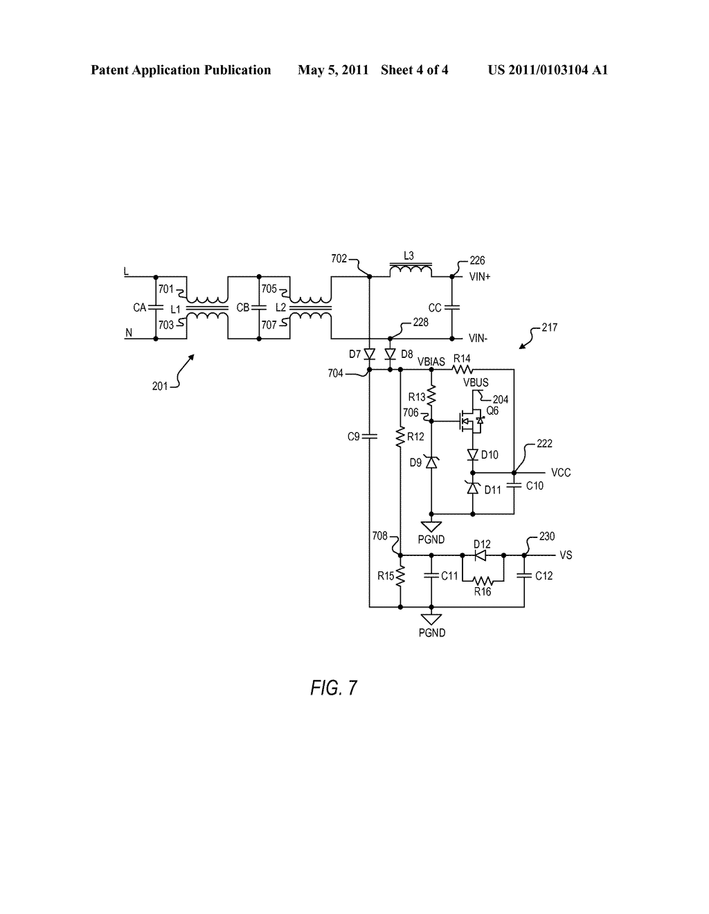 BIAS AND DISCHARGE SYSTEM FOR LOW POWER LOSS START UP AND INPUT CAPACITANCE DISCHARGE - diagram, schematic, and image 05