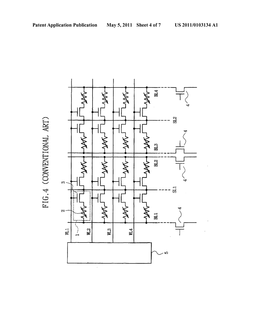 RESISTANCE RANDOM ACCESS MEMORY HAVING COMMON SOURCE LINE - diagram, schematic, and image 05