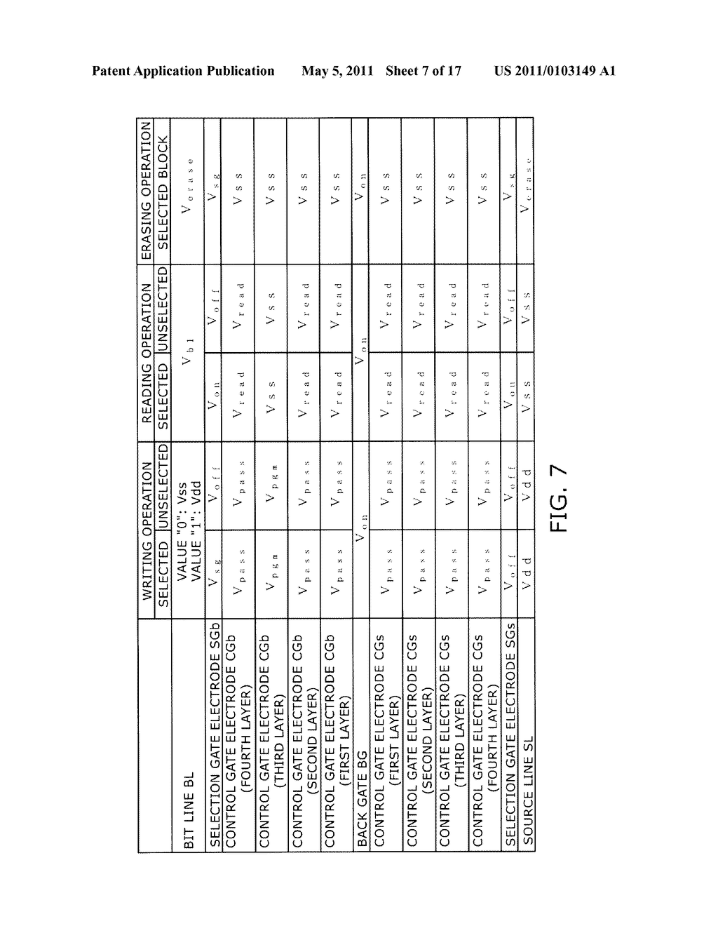 NONVOLATILE SEMICONDUCTOR MEMORY DEVICE AND METHOD FOR DRIVING SAME - diagram, schematic, and image 08