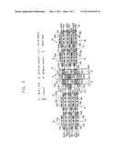 LAYOUT STRUCTURE OF BIT LINE SENSE AMPLIFIERS FOR A SEMICONDUCTOR MEMORY DEVICE diagram and image