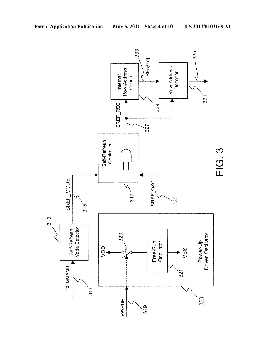 DYNAMIC RANDOM ACCESS MEMORY DEVICE AND METHOD FOR SELF-REFRESHING MEMORY CELLS - diagram, schematic, and image 05