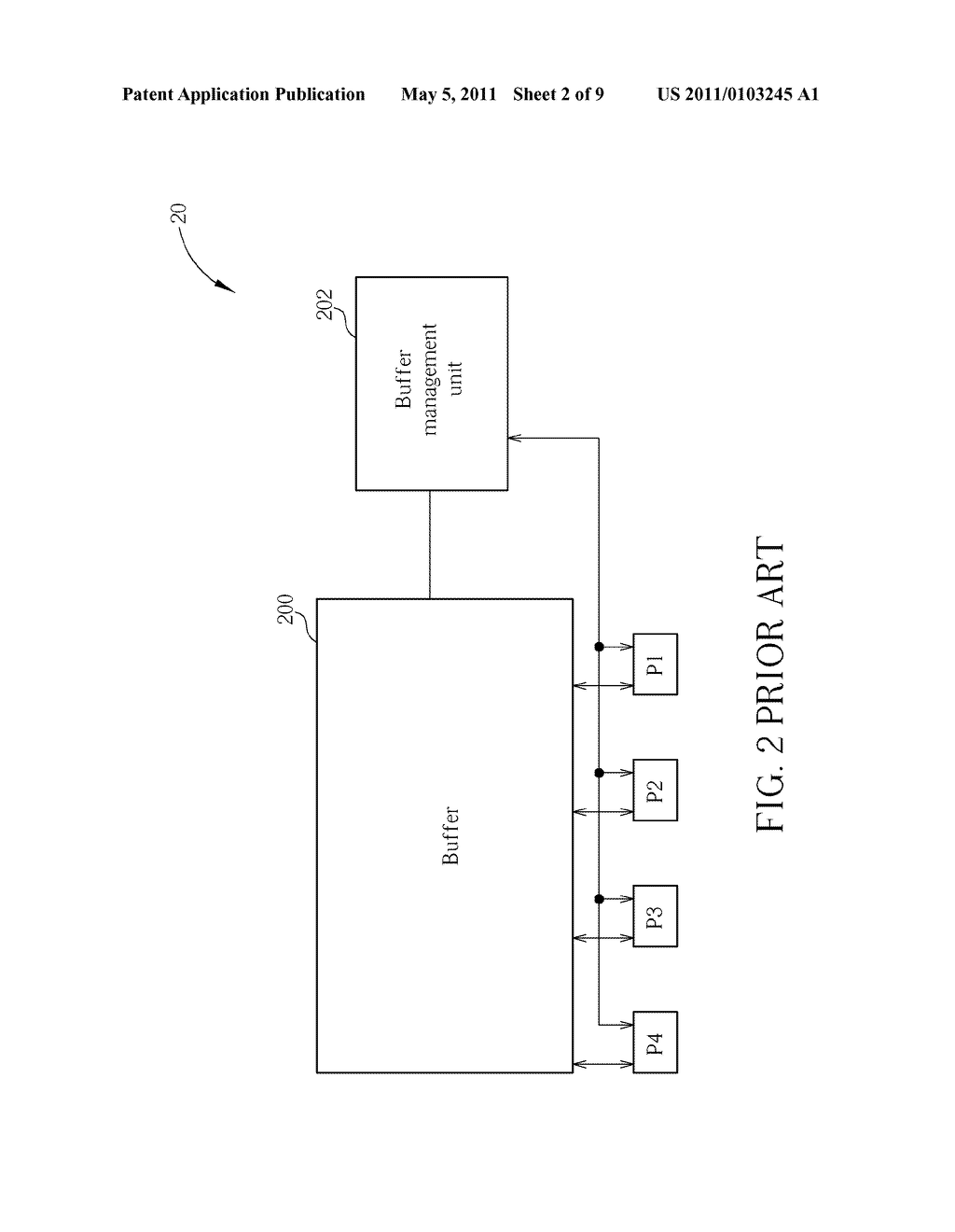 BUFFER SPACE ALLOCATION METHOD AND RELATED PACKET SWITCH - diagram, schematic, and image 03