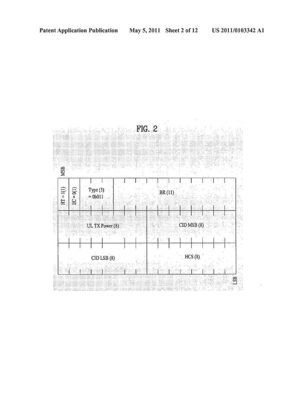 METHOD FOR REQUESTING BANDWIDTH BY MESSAGE HAVING VARIABLE FORMAT - diagram, schematic, and image 03