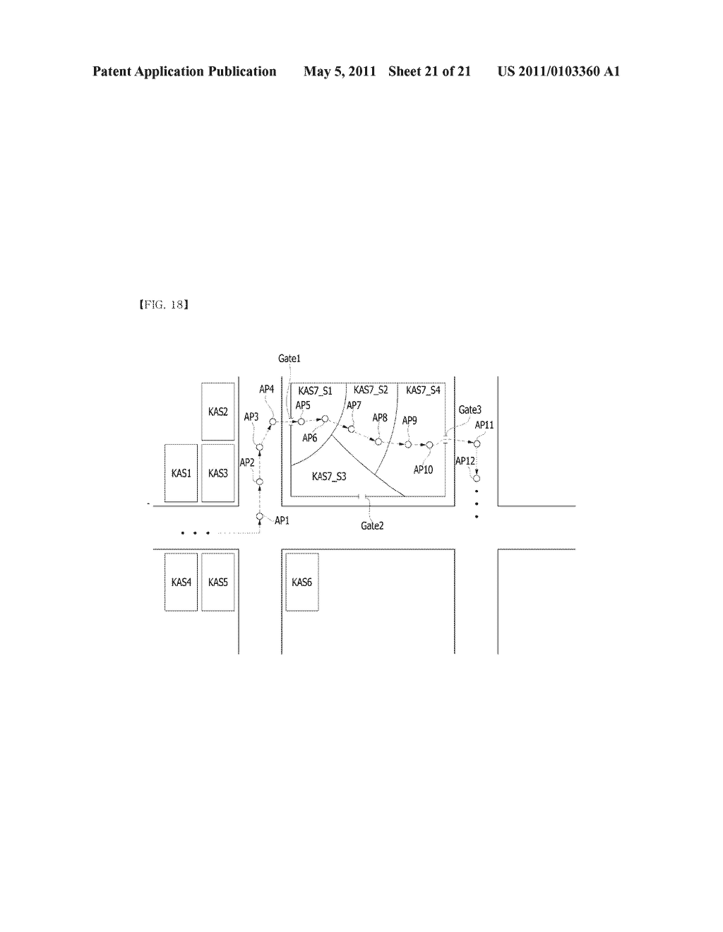 LOCATION TRACKING SYSTEM AND METHOD OF WIRELESS DEVICE USING WIRELESS LAN ACCESS POINT - diagram, schematic, and image 22