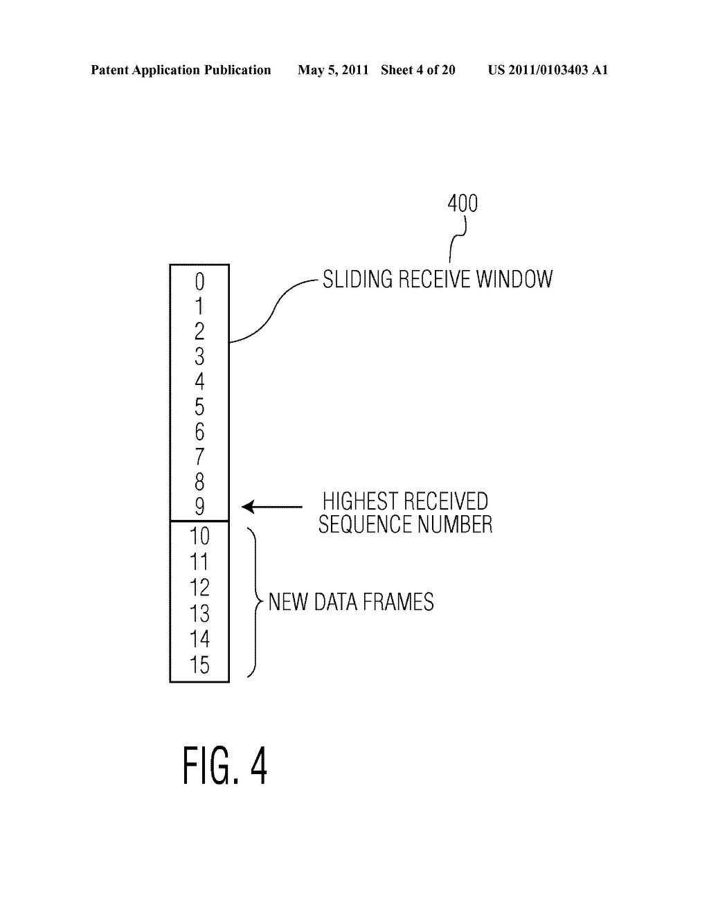 SYSTEM AND METHOD FOR DATA COMMUNICATIONS USING A SLIDING WINDOW PROTOCOL WITH SELECTIVE RETRANSMISSION - diagram, schematic, and image 05