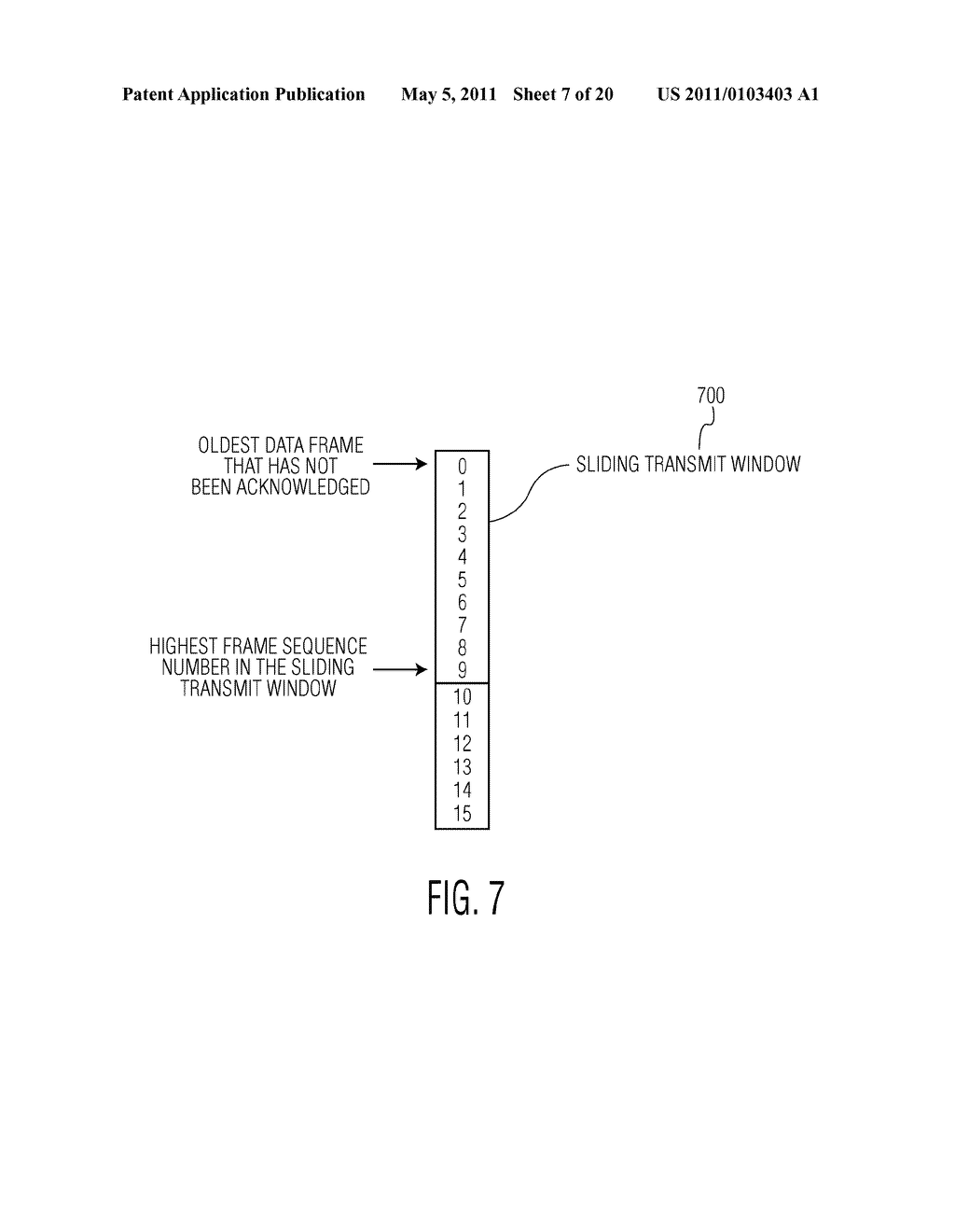 SYSTEM AND METHOD FOR DATA COMMUNICATIONS USING A SLIDING WINDOW PROTOCOL WITH SELECTIVE RETRANSMISSION - diagram, schematic, and image 08