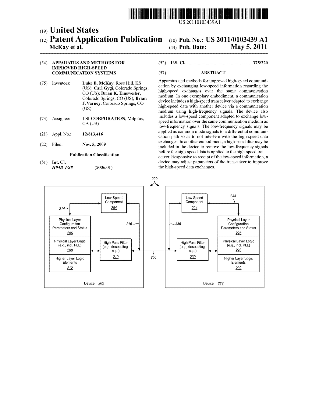 APPARATUS AND METHODS FOR IMPROVED HIGH-SPEED COMMUNICATION SYSTEMS - diagram, schematic, and image 01