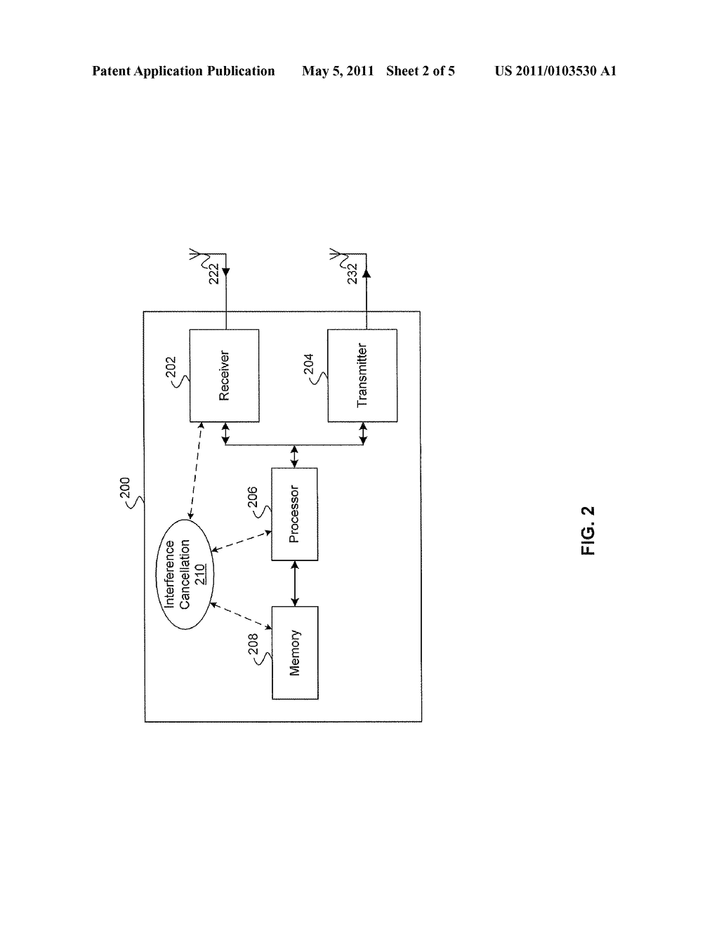 METHOD AND SYSTEM FOR COMPENSATION OF INTERFERENCE CANCELLATION DELAY - diagram, schematic, and image 03