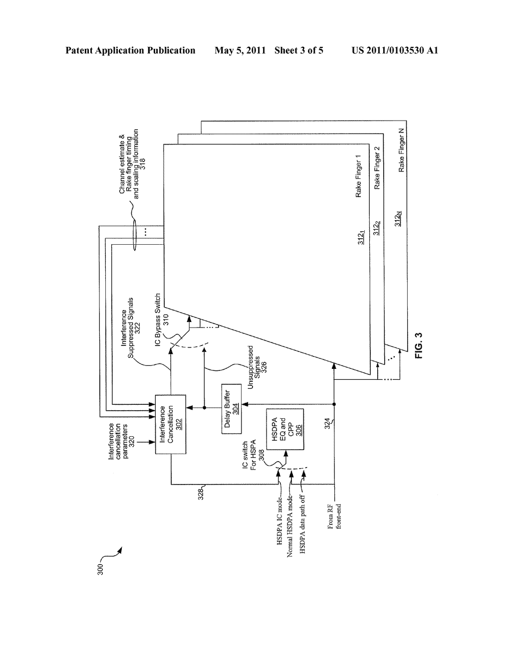 METHOD AND SYSTEM FOR COMPENSATION OF INTERFERENCE CANCELLATION DELAY - diagram, schematic, and image 04