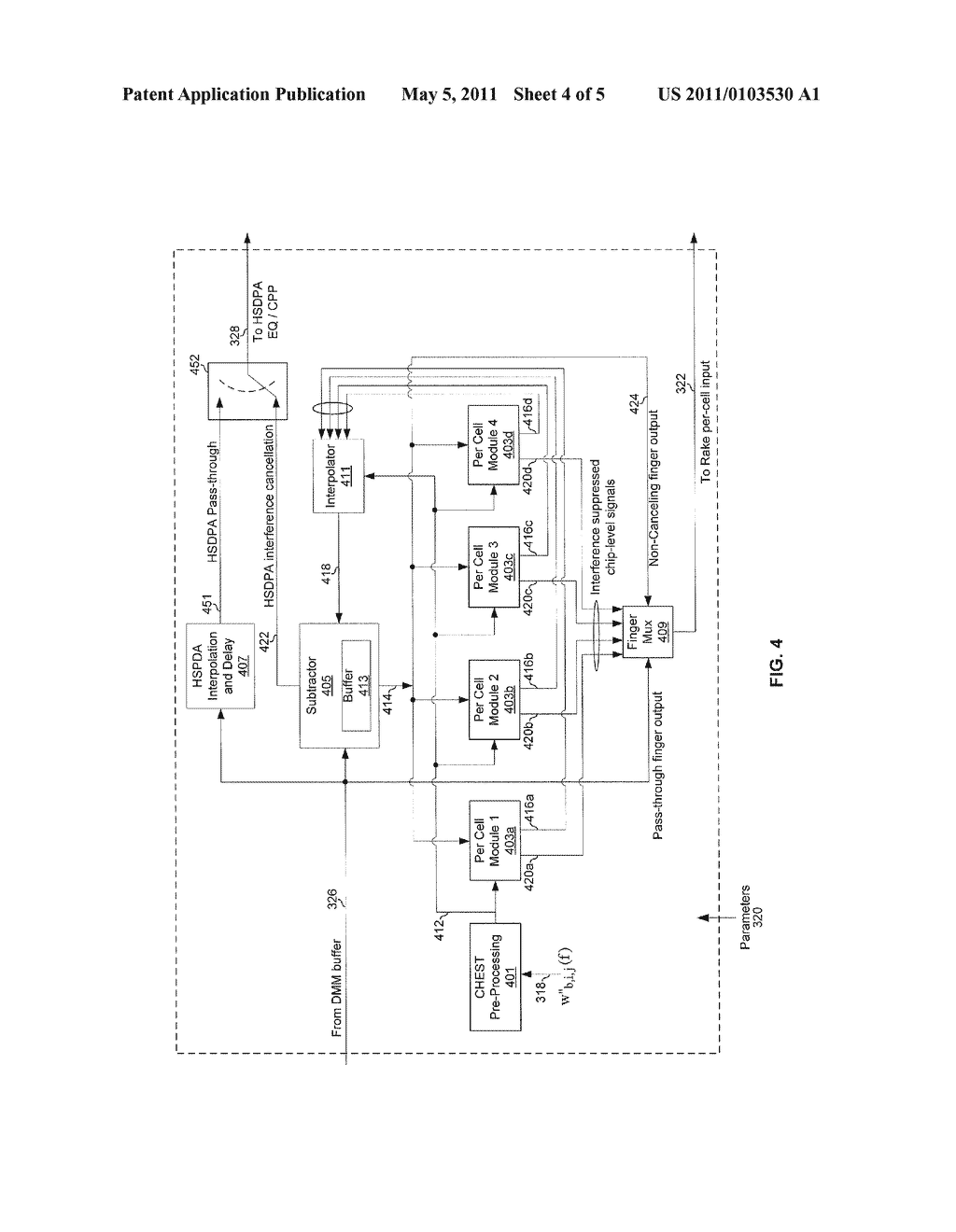 METHOD AND SYSTEM FOR COMPENSATION OF INTERFERENCE CANCELLATION DELAY - diagram, schematic, and image 05