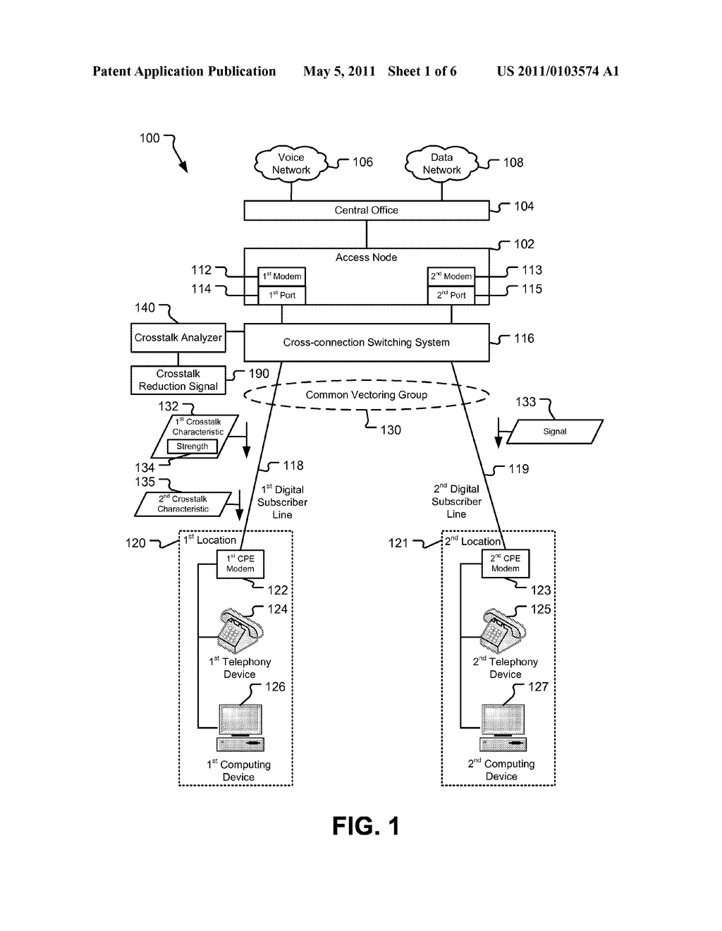 System and Method to Reduce Crosstalk of Digital Subscriber Lines - diagram, schematic, and image 02