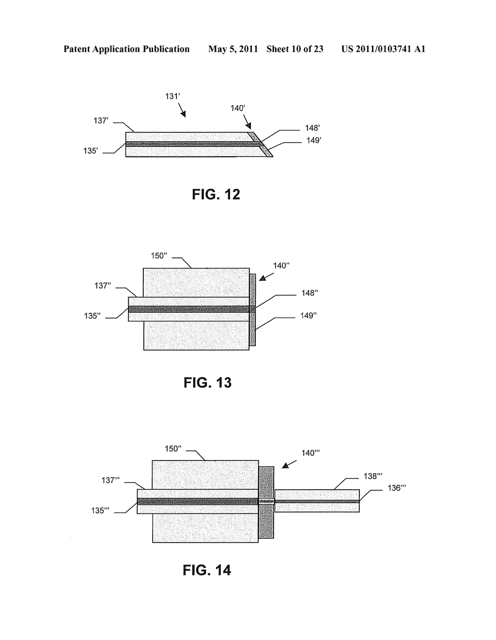 OPTICAL FIBER SWITCH INCLUDING AN INDEX MATCHING ELASTOMERIC SOLID LAYER PROVIDING CORE AND CLADDING INDEX OF REFRACTION MATCHING AND RELATED METHODS - diagram, schematic, and image 11