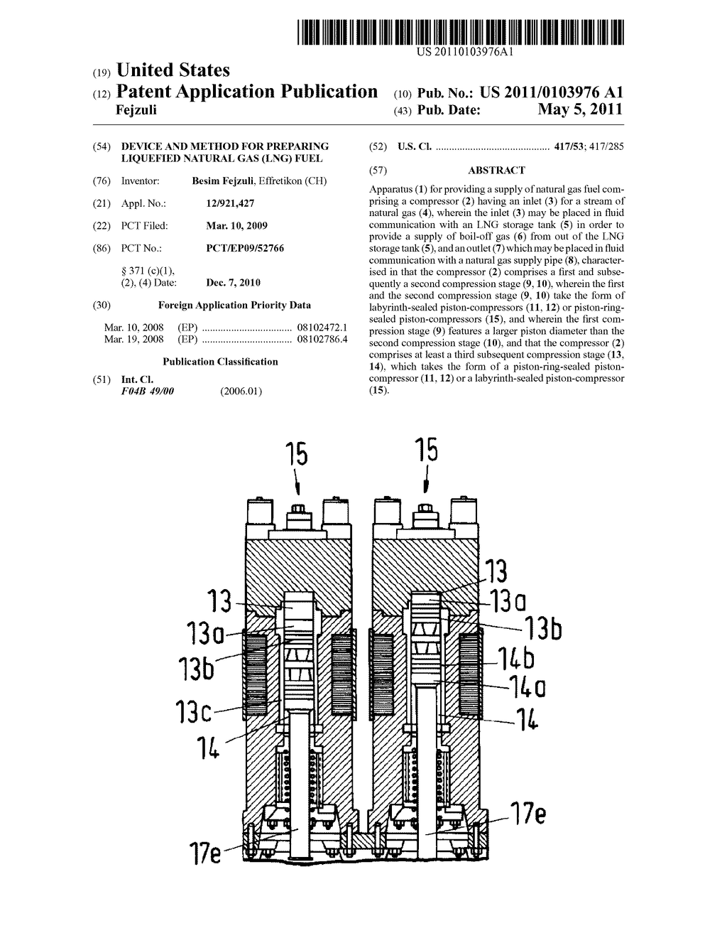 DEVICE AND METHOD FOR PREPARING LIQUEFIED NATURAL GAS (LNG) FUEL - diagram, schematic, and image 01