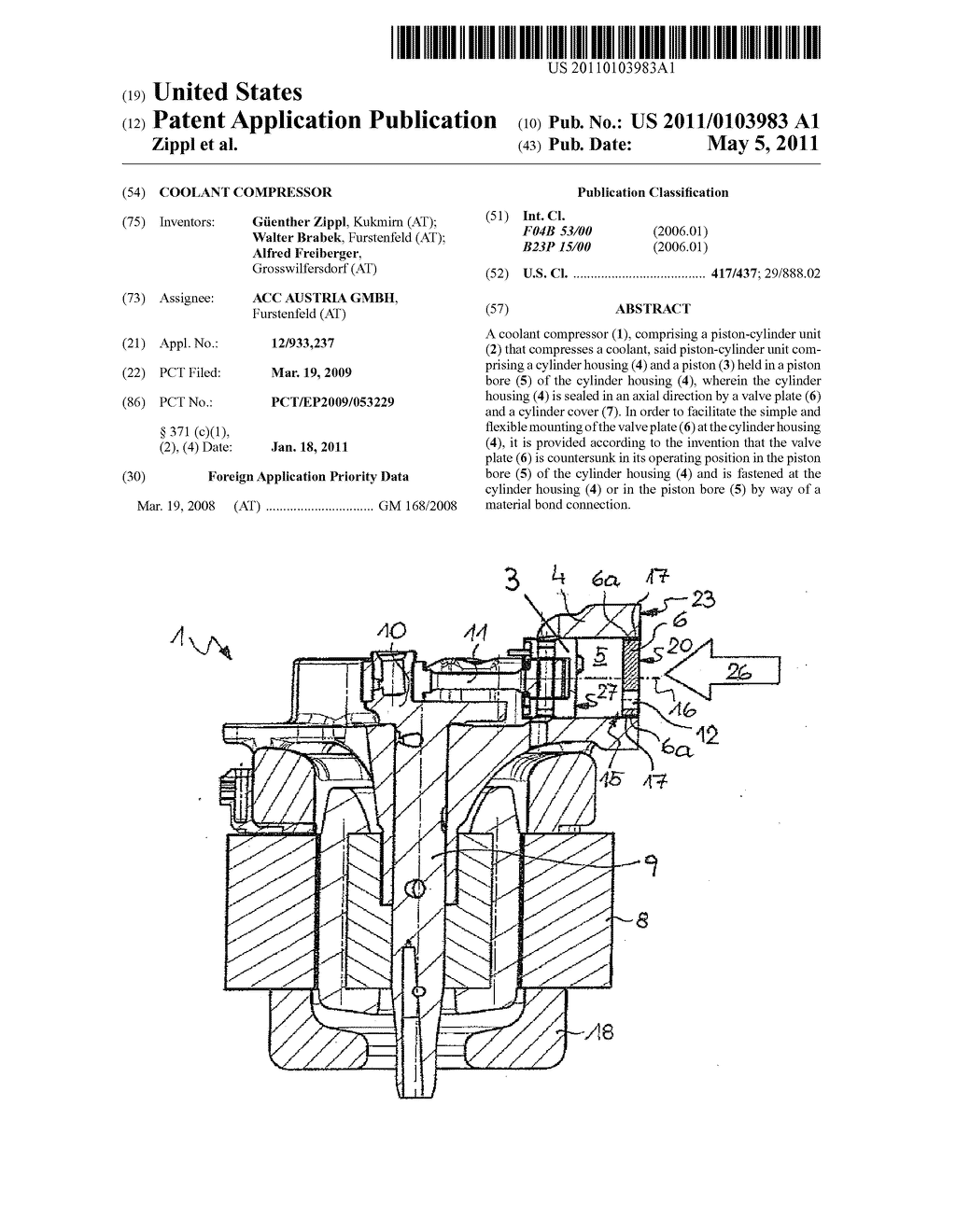 COOLANT COMPRESSOR - diagram, schematic, and image 01