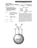 TREATING WATER INSOLUBLE NANOPARTICLES WITH HYDROPHILIC ALPHA-HYDROXYPHOSPHONIC ACID CONJUGATES, THE SO MODIFIED NANOPARTICLES AND THEIR USE AS CONTRAST AGENTS diagram and image