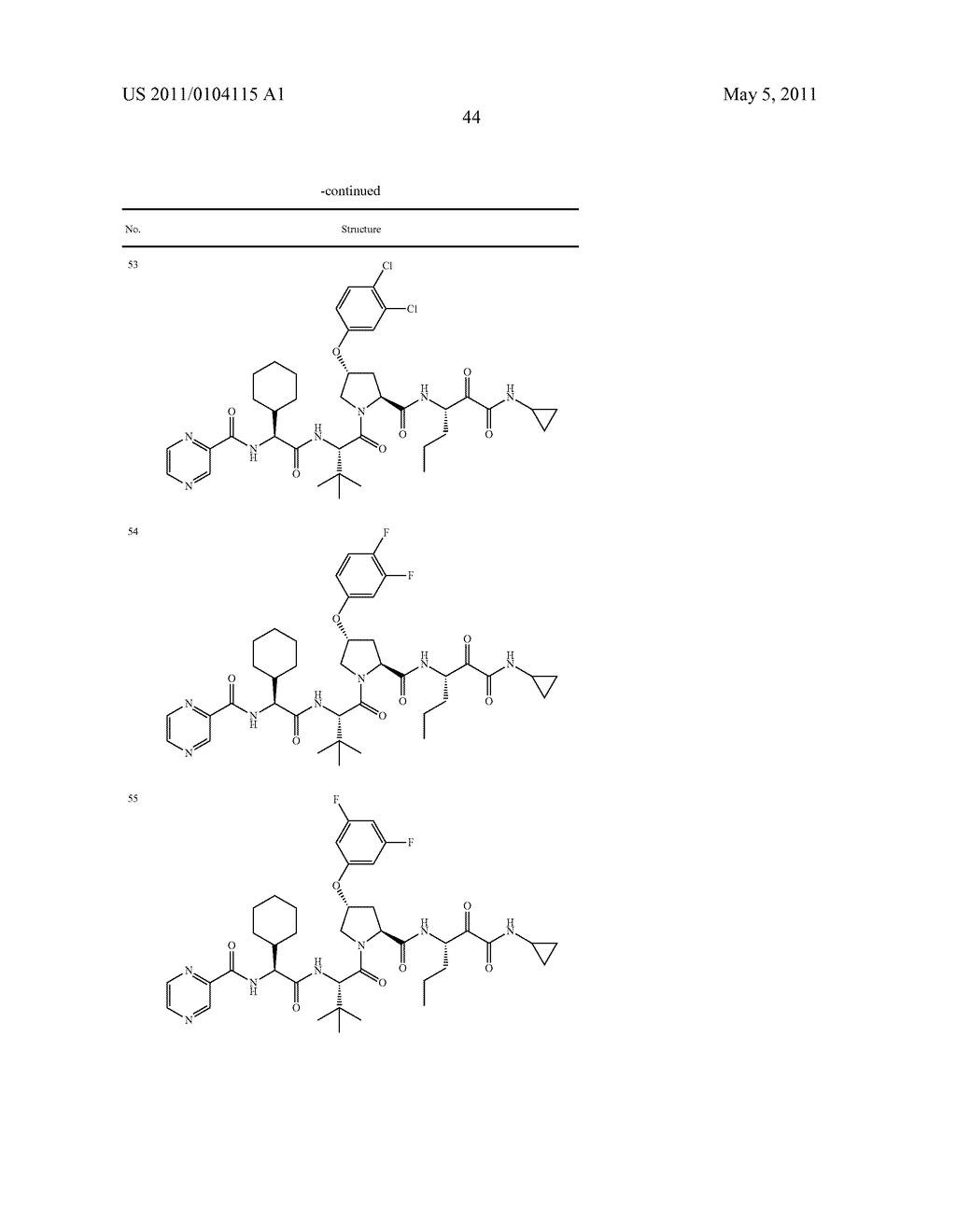 INHIBITORS OF SERINE PROTEASES, PARTICULARLY HCV NS3-NS4A PROTEASE - diagram, schematic, and image 45