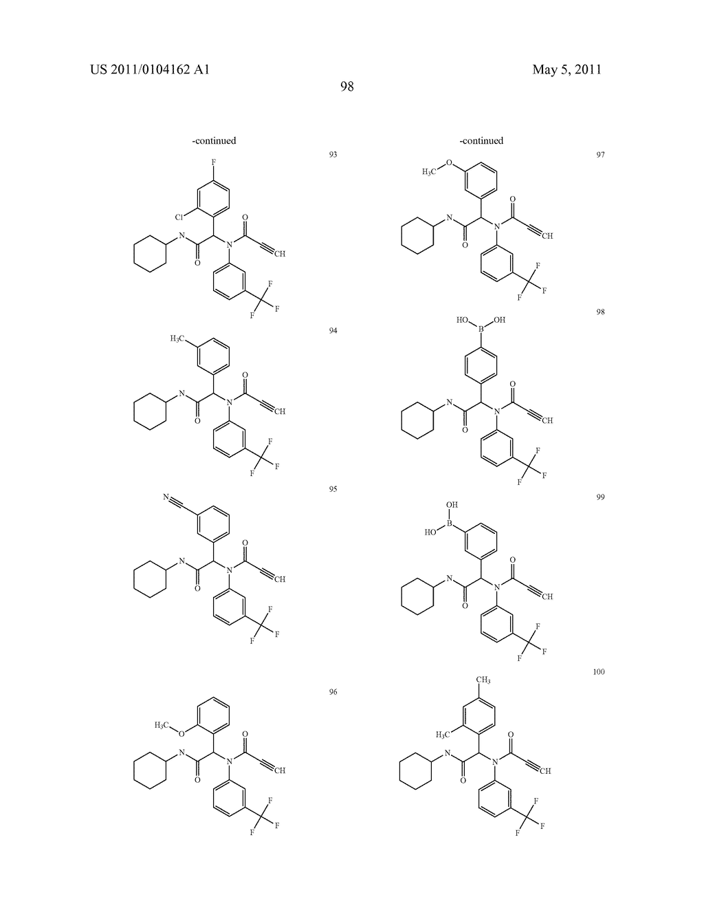 Compounds which can be used for the Treatment of Cancers - diagram, schematic, and image 99