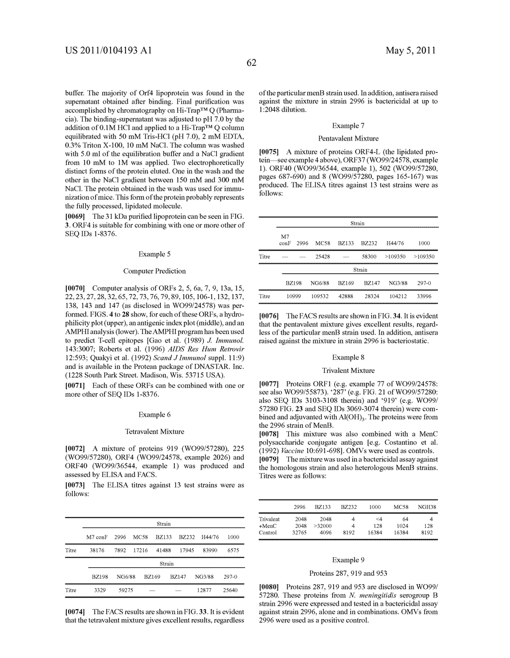 COMBINATION NEISSERIAL COMPOSITIONS - diagram, schematic, and image 114