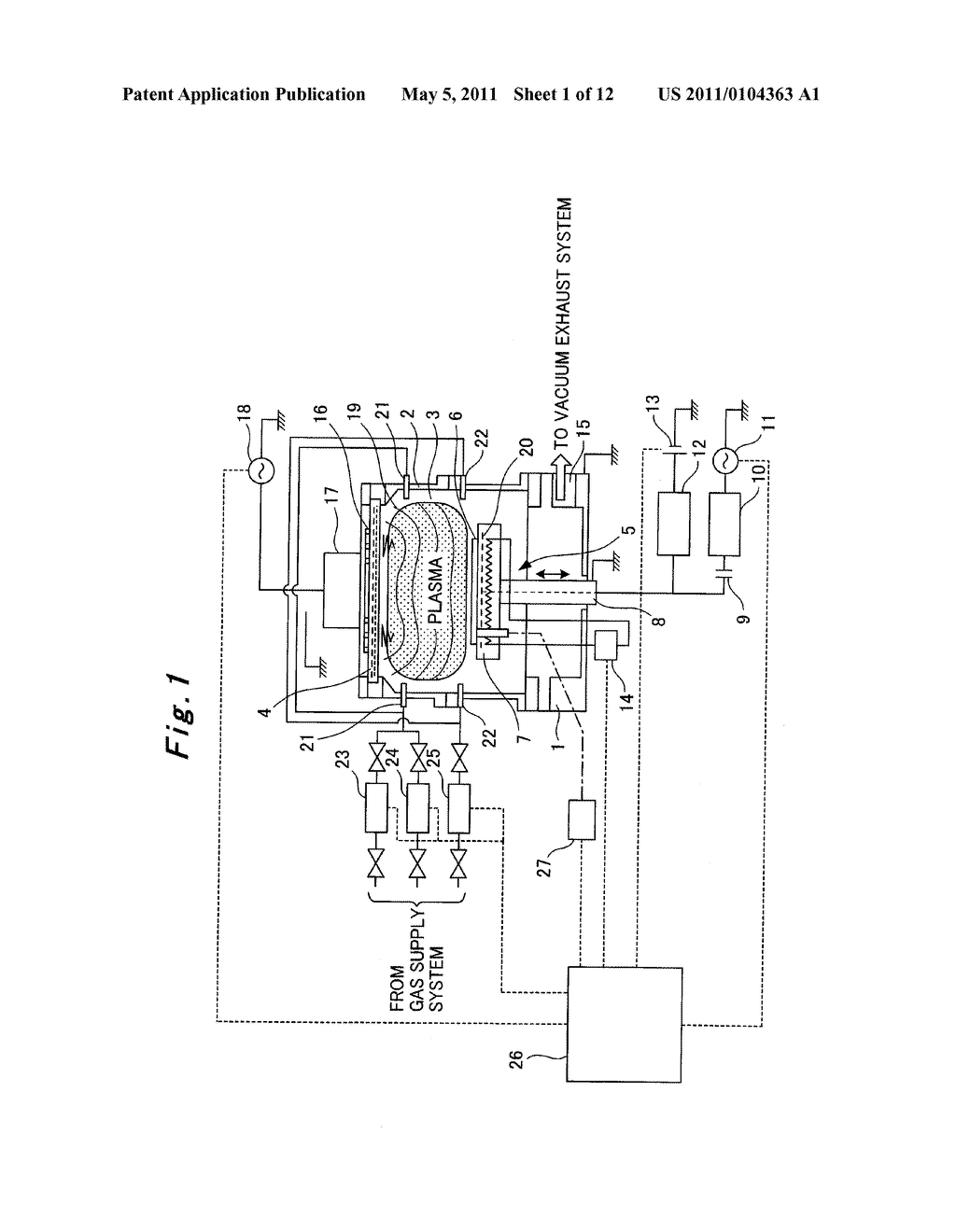 PLASMA PROCESSING APPARATUS AND METHOD FOR CONTROLLING SUBSTRATE ATTRACTION FORCE IN PLASMA PROCESSING APPARATUS - diagram, schematic, and image 02