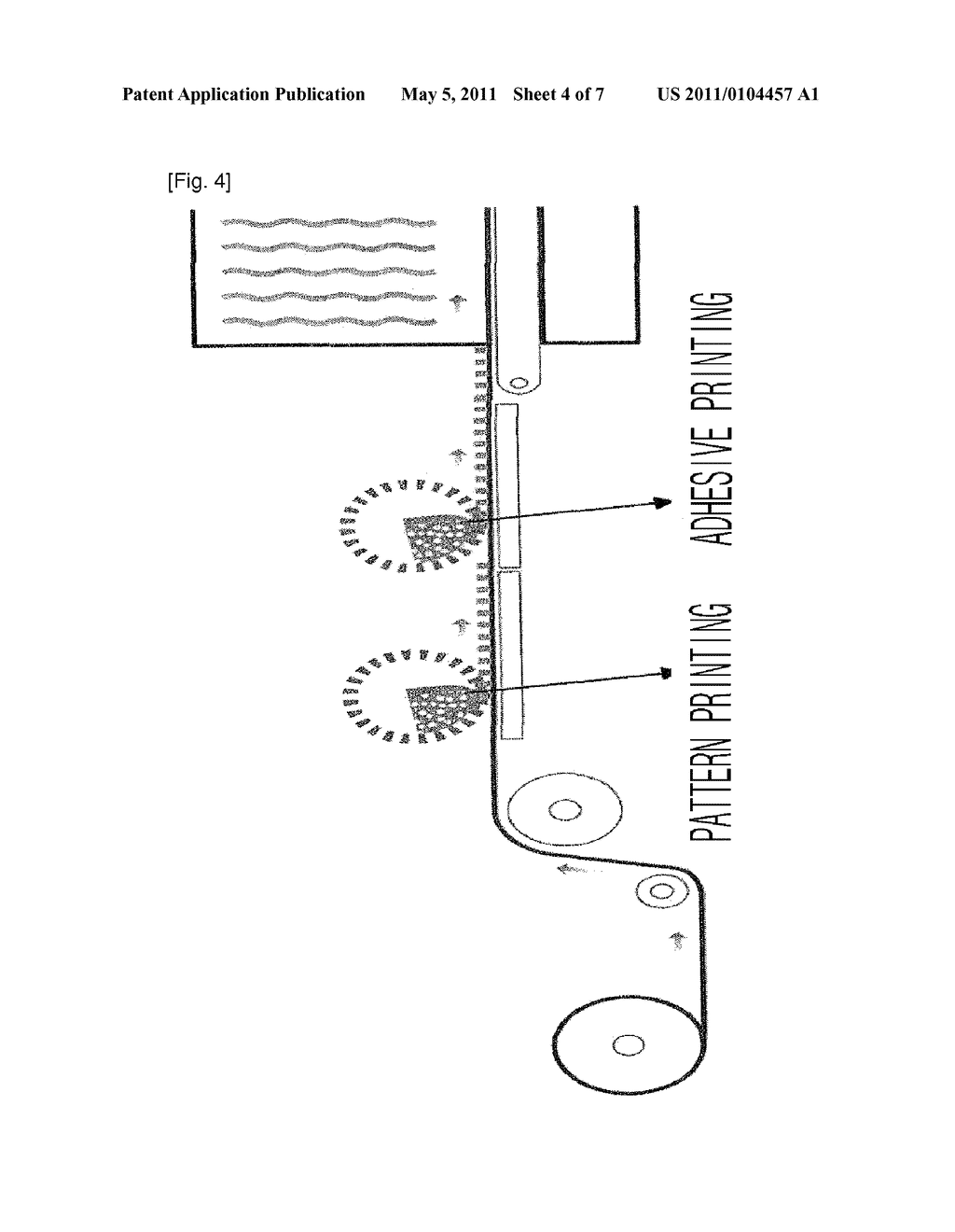 Method For Preparing Nonwoven Fusible Interlining Using Pattern Printing - diagram, schematic, and image 05