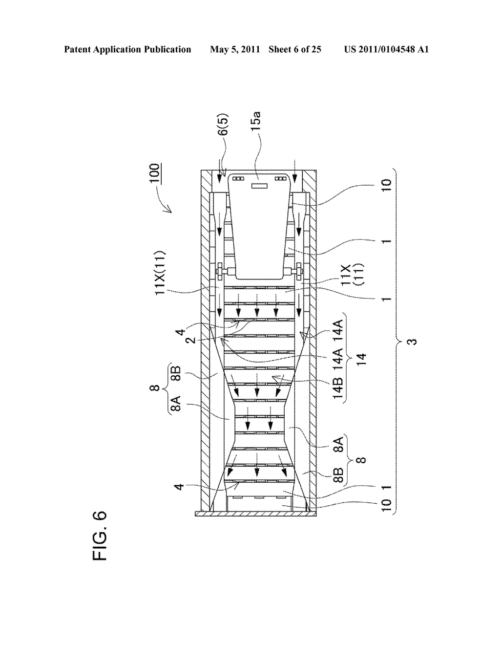 POWER SUPPLY DEVICE INCLUDING A PLURALITY OF BATTERY CELLS ARRANGED SIDE BY SIDE - diagram, schematic, and image 07