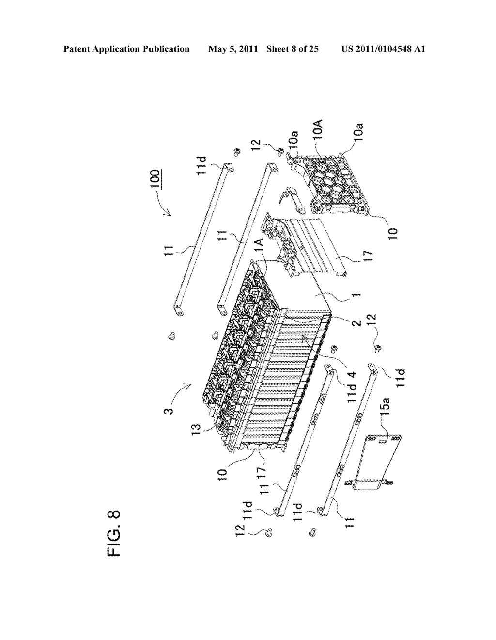POWER SUPPLY DEVICE INCLUDING A PLURALITY OF BATTERY CELLS ARRANGED SIDE BY SIDE - diagram, schematic, and image 09