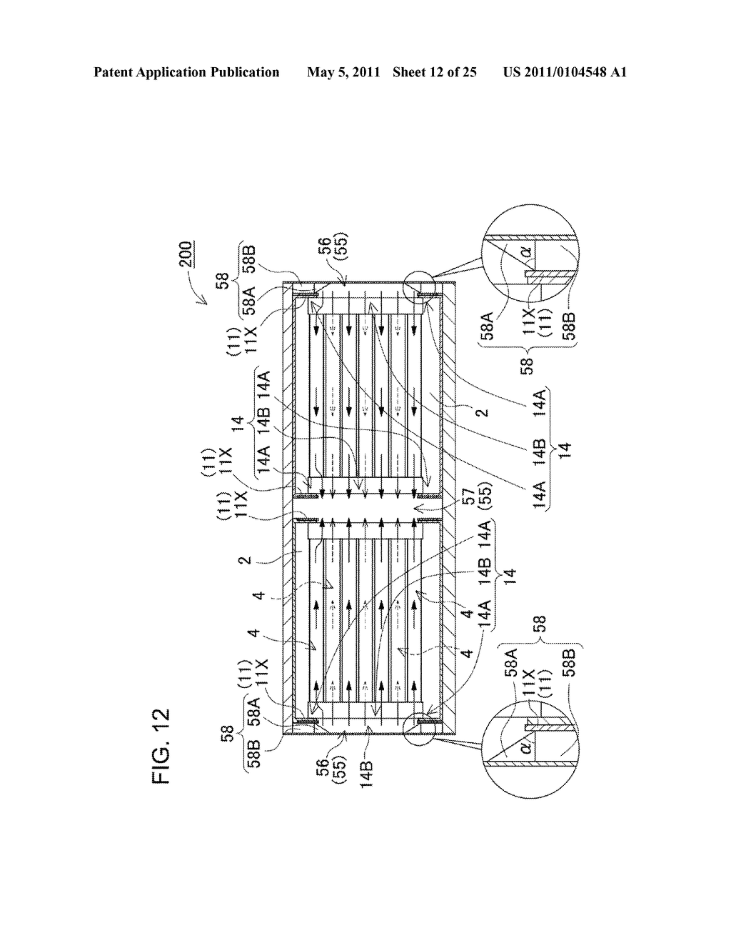 POWER SUPPLY DEVICE INCLUDING A PLURALITY OF BATTERY CELLS ARRANGED SIDE BY SIDE - diagram, schematic, and image 13