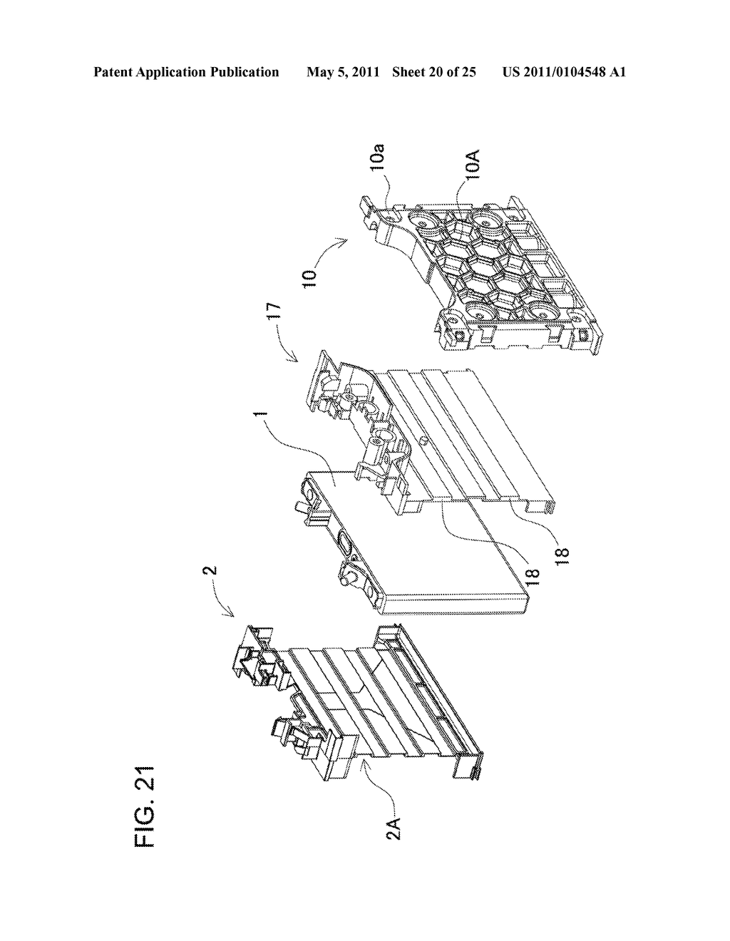 POWER SUPPLY DEVICE INCLUDING A PLURALITY OF BATTERY CELLS ARRANGED SIDE BY SIDE - diagram, schematic, and image 21