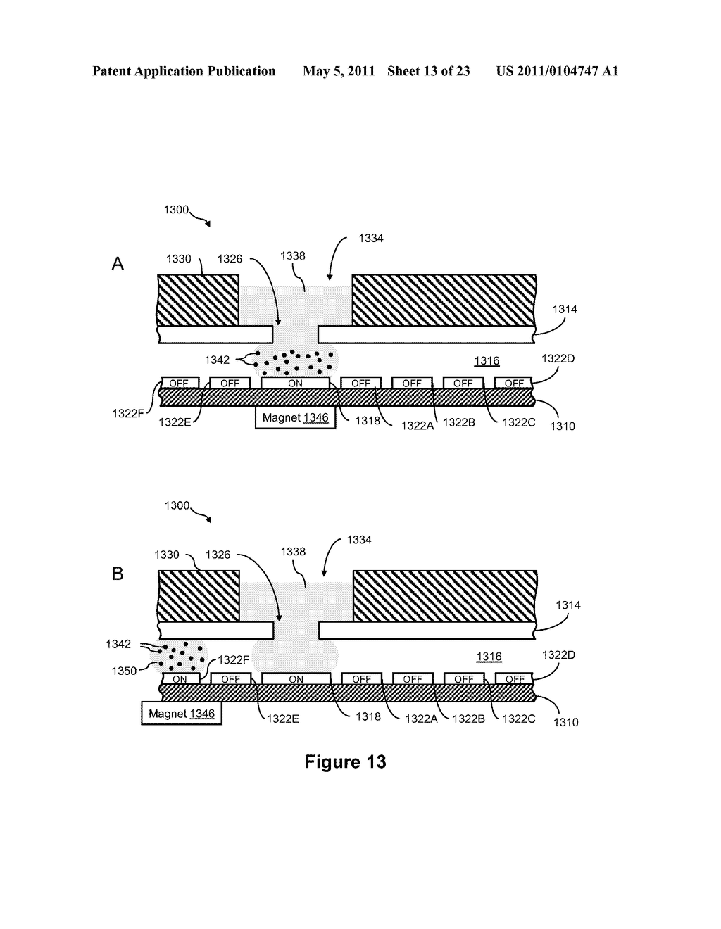 Method of Concentrating Beads in a Droplet - diagram, schematic, and image 14