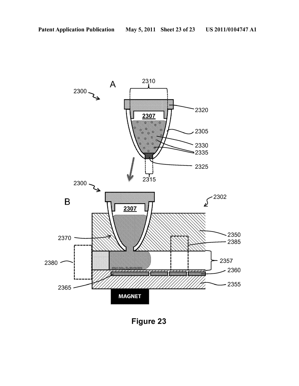 Method of Concentrating Beads in a Droplet - diagram, schematic, and image 24