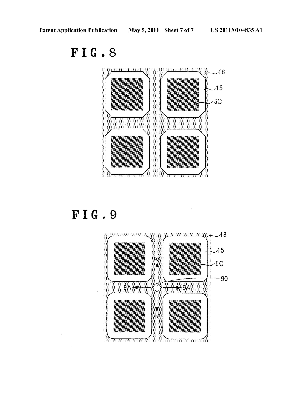 METHOD OF MANUFACTURING SEMICONDUCTOR LIGHT EMITTING ELEMENTS - diagram, schematic, and image 08