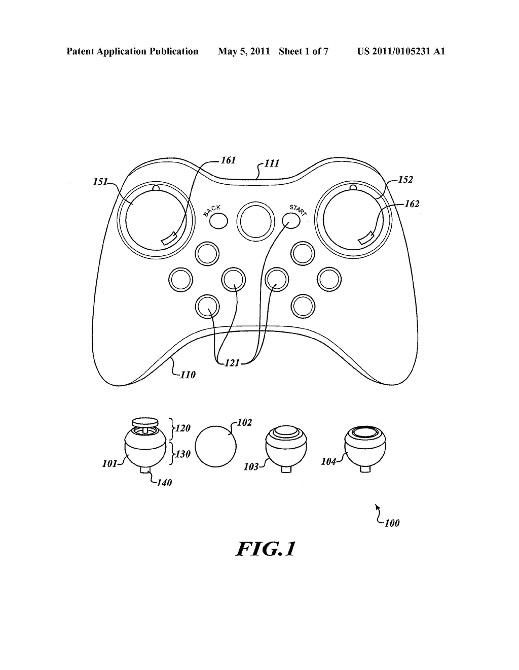 VIDEO GAME CONTROLLER HAVING USER SWAPPABLE CONTROL COMPONENTS - diagram, schematic, and image 02