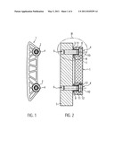 GUIDE RAIL OR TENSIONING RAIL WITH A SLEEVE, AND TRACTION MECHANISM DRIVE THEREWITH diagram and image