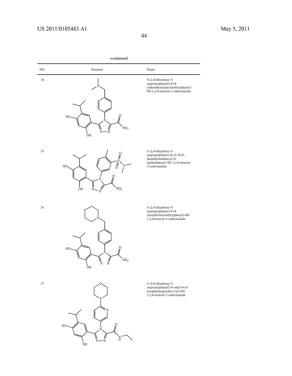 TRIAZOLE COMPOUNDS THAT MODULATE HSP90 ACTIVITY - diagram, schematic, and image 45