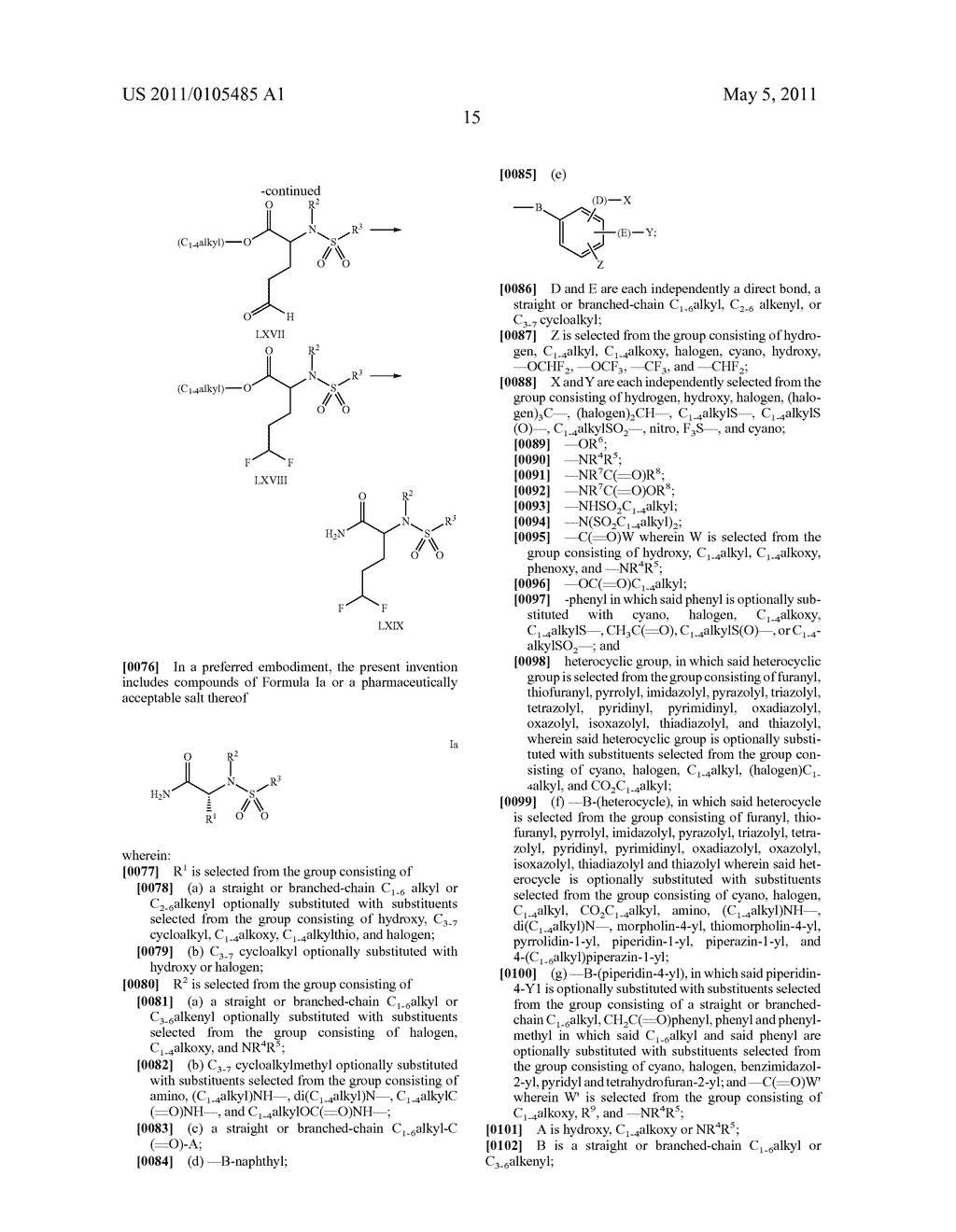 Alpha-(N-Sulfonamido)Acetamide Derivatives as Beta-Amyloid Inhibitors - diagram, schematic, and image 16