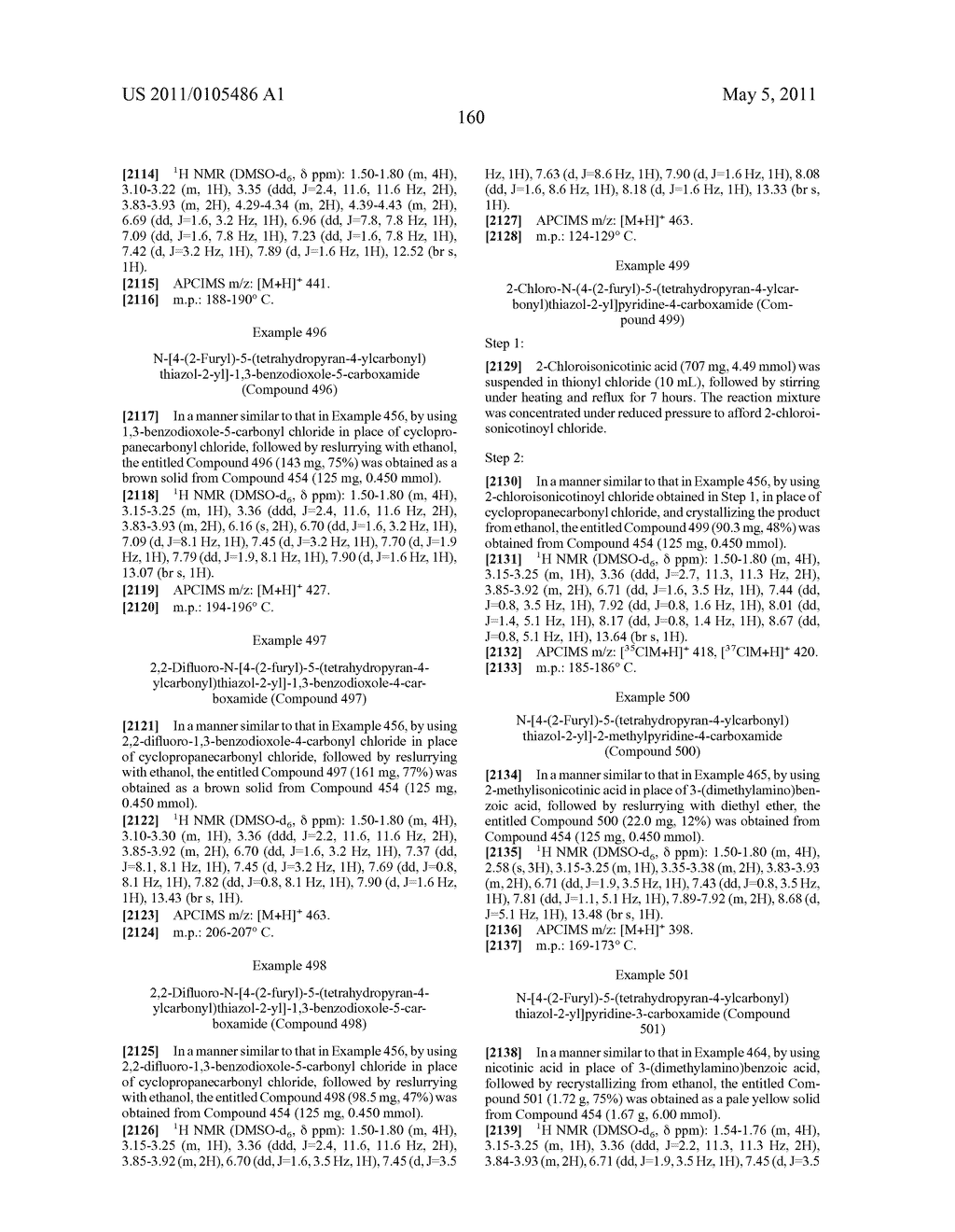 THIAZOLE DERIVATIVES - diagram, schematic, and image 161