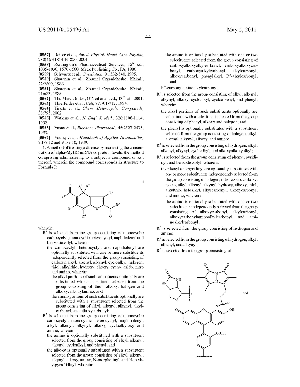 Methods For The Treatment Of Myosin Heavy Chain-Mediated Conditions Using 4,7-Dihydrothieno[2,3-B]Pyridine Compounds - diagram, schematic, and image 46
