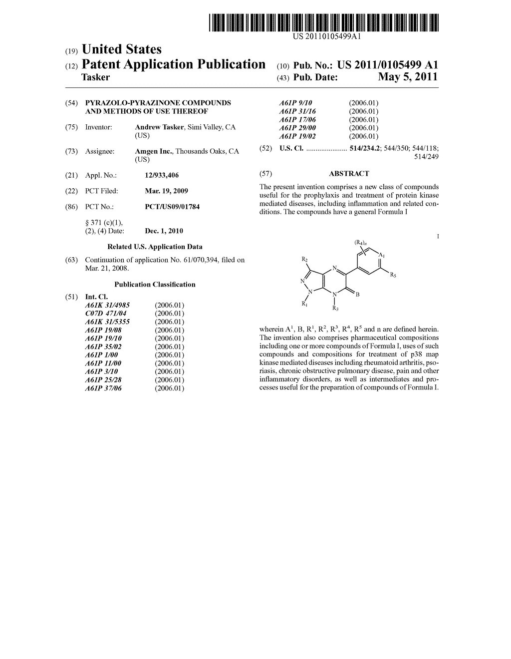 Pyrazolo-Pyrazinone Compounds and Methods of Use Thereof - diagram, schematic, and image 01
