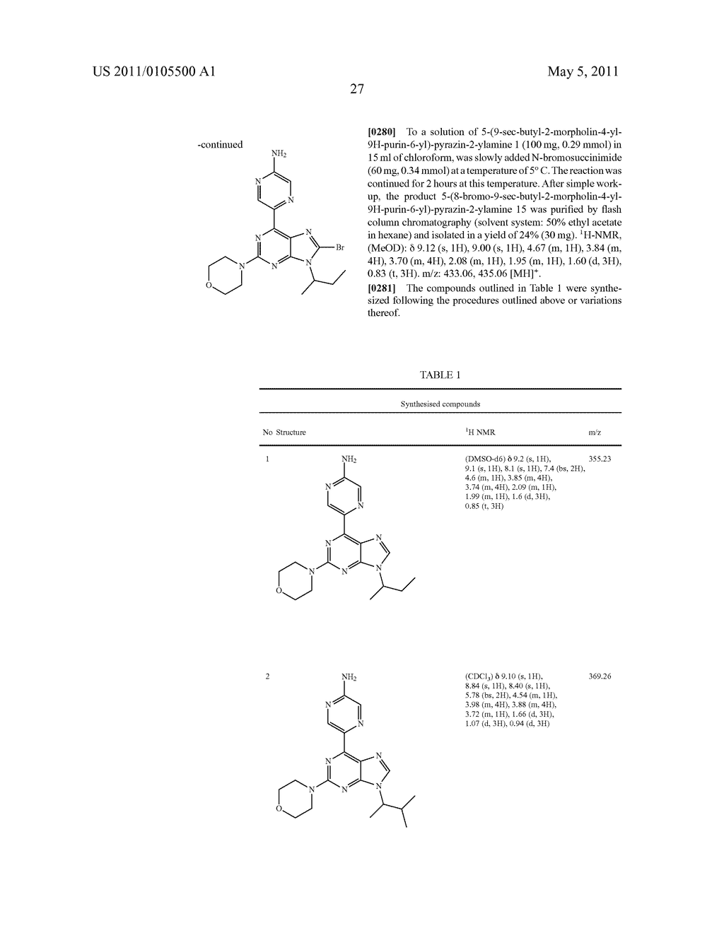 PYRAZINE SUBSTITUTED PURINES - diagram, schematic, and image 28